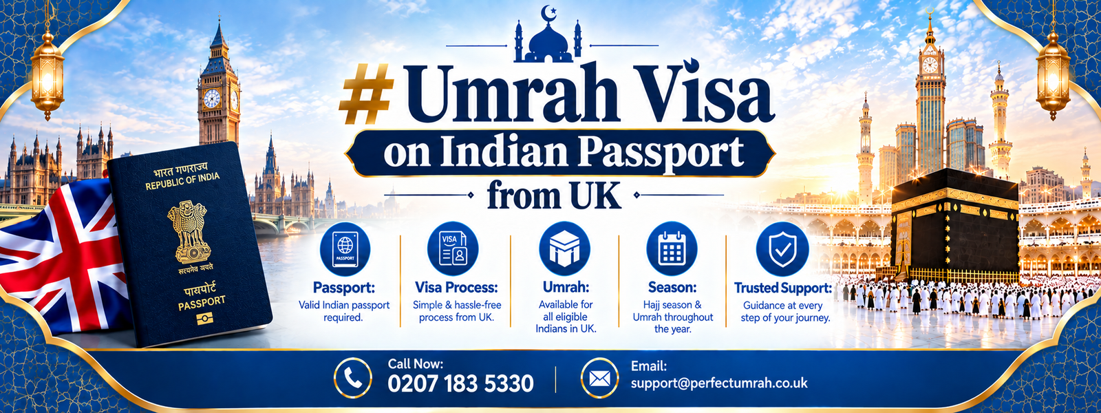 Umrah Visa Assistance for Indian Passport Holders (UK Residents)