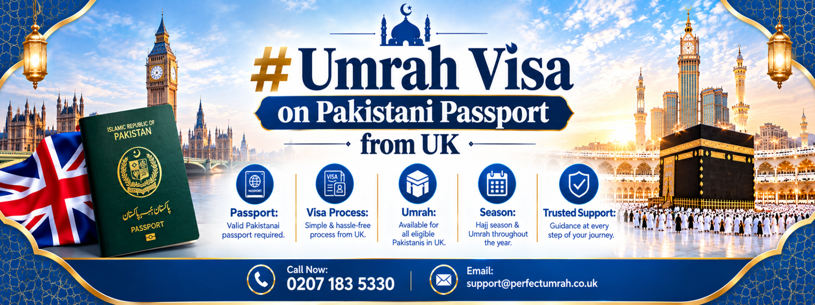 Umrah Visa Assistance for Pakistani Passport Holders (UK Residents)